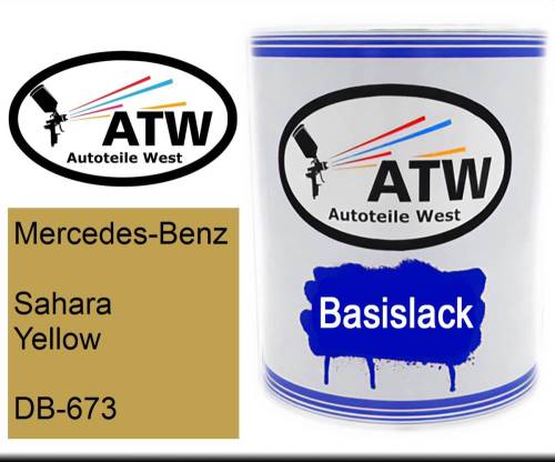 Mercedes-Benz, Sahara Yellow, DB-673: 1L Lackdose, von ATW Autoteile West.